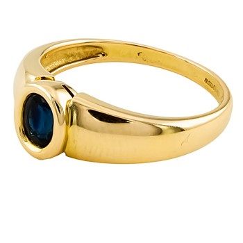 9ct gold Sapphire Ring size L